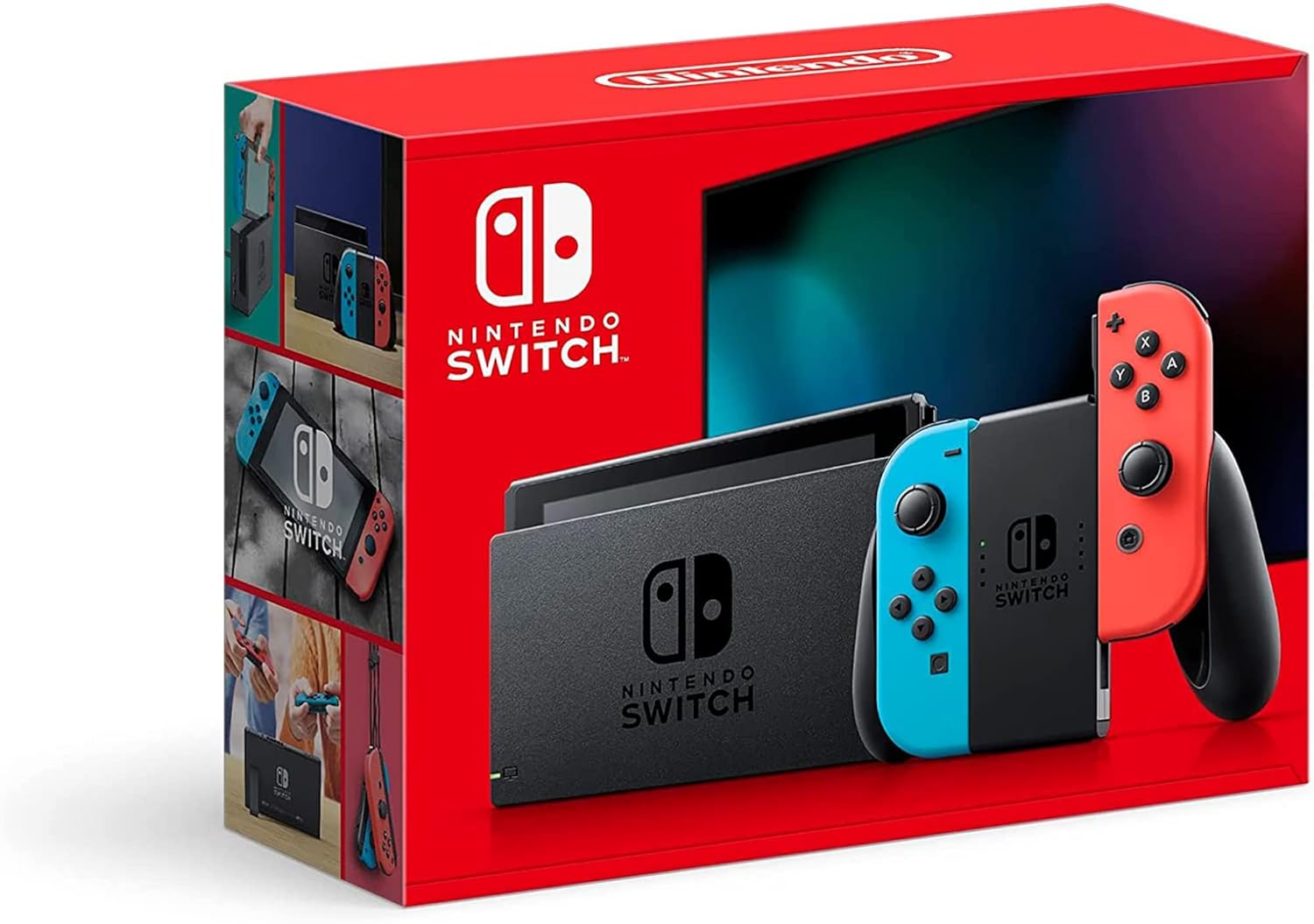 with Neon Blue and Neon Red Joy-Con - Handheld Gaming Console