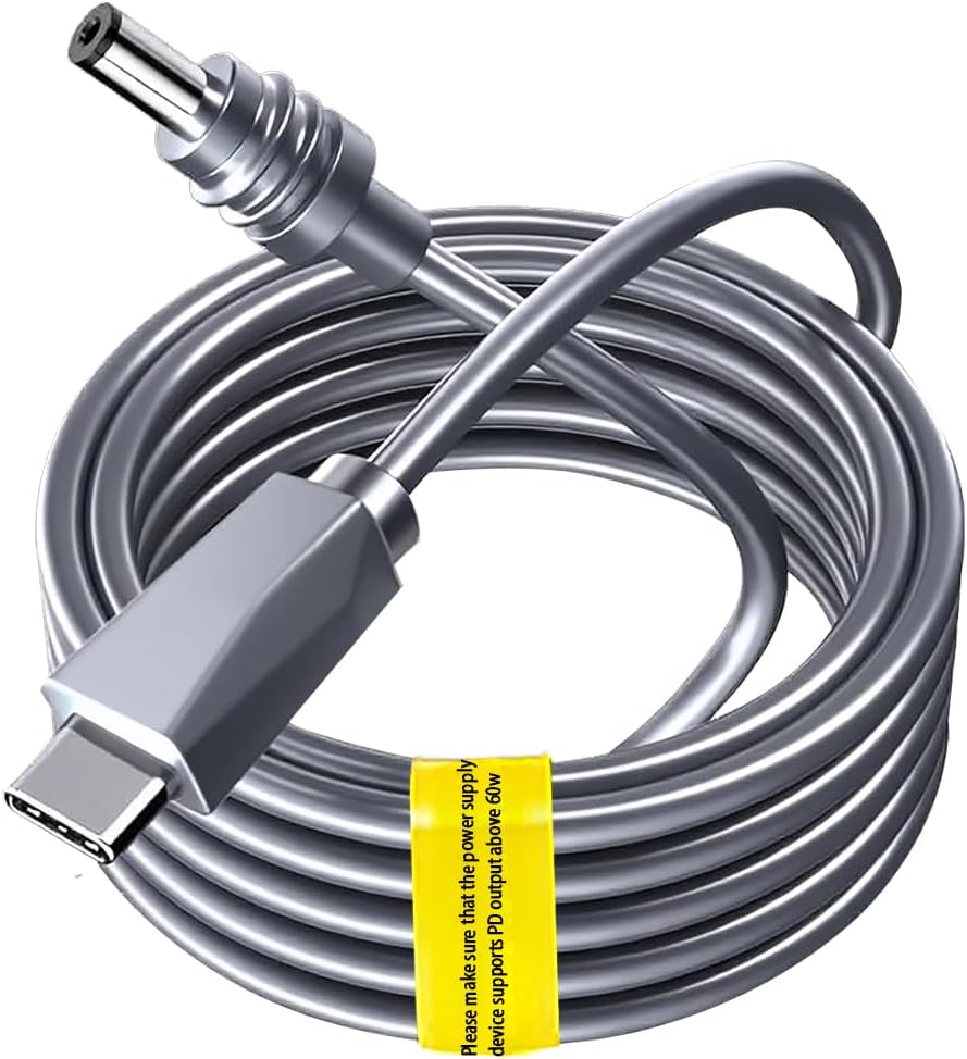 3 in 1 Starlink Mini Cable Car Charger 10FT, Starlink Mini Car Charger DC Power Cable+Cigarette Lighter Adapter 12V-48V with Digital Display, Durable USB C PD 36W/USB A 18W Ports for Trucks Cars