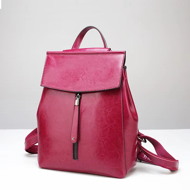 Luxury Genuine Leather Women's Backpacks Business Designer Crossbody Bags Backpack For Girls Bags Popular Leather For Ladies